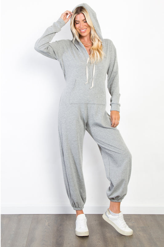 On The Go Jumpsuit - Grey