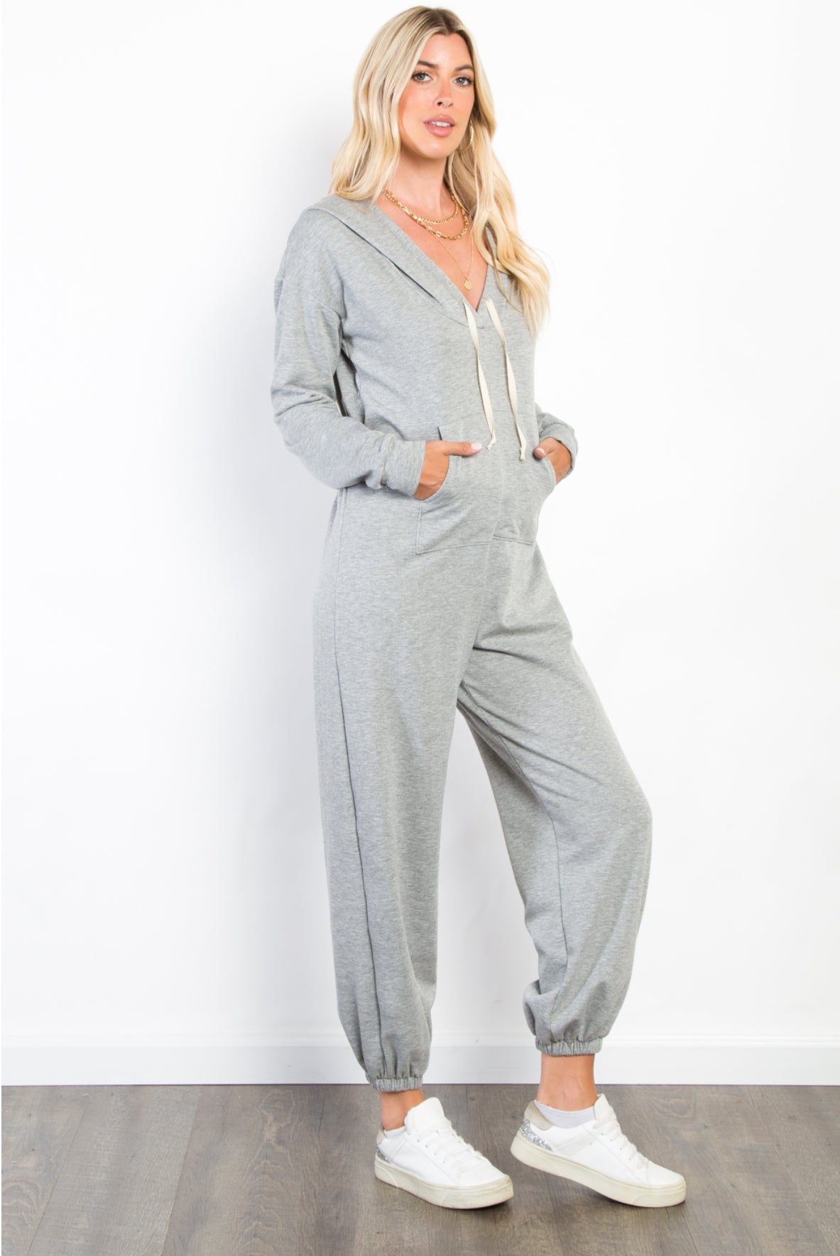 On The Go Jumpsuit - Grey