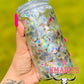 16 oz Glass Iridescent Cup