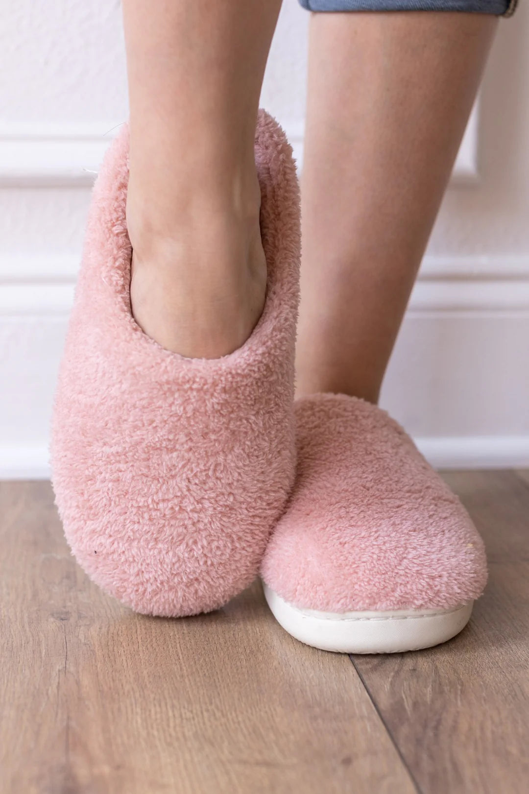 Pink Fuzzy Slippers