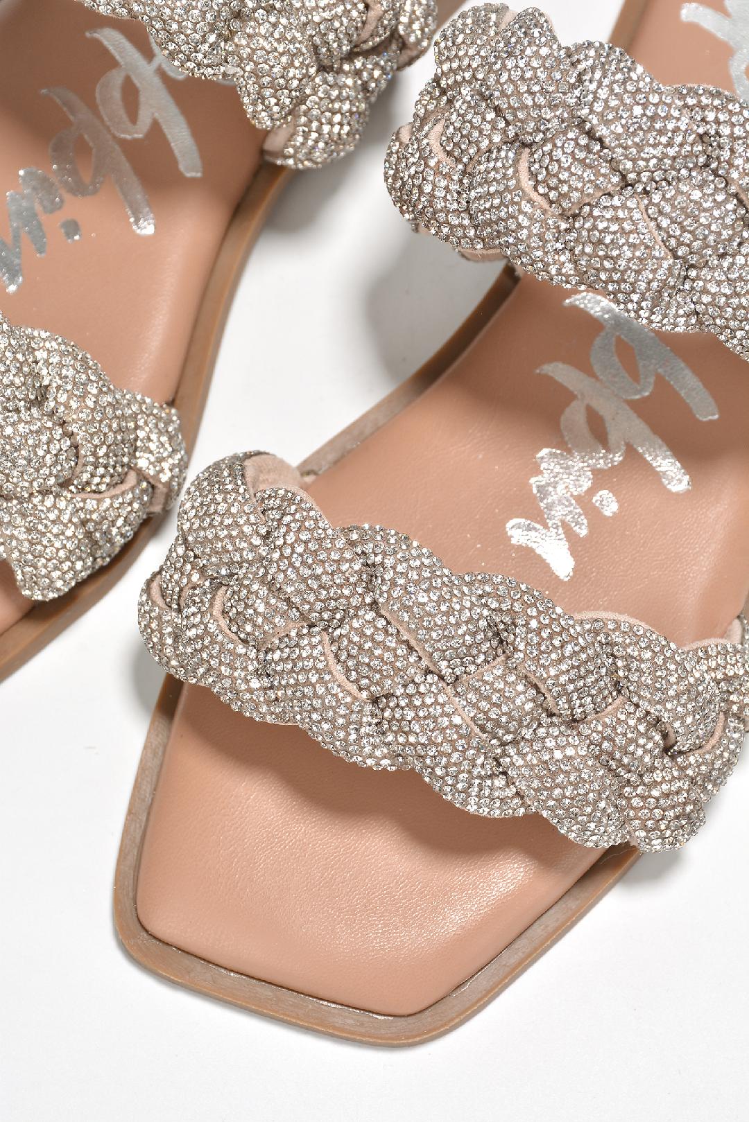 Silver Shimmer Sandals